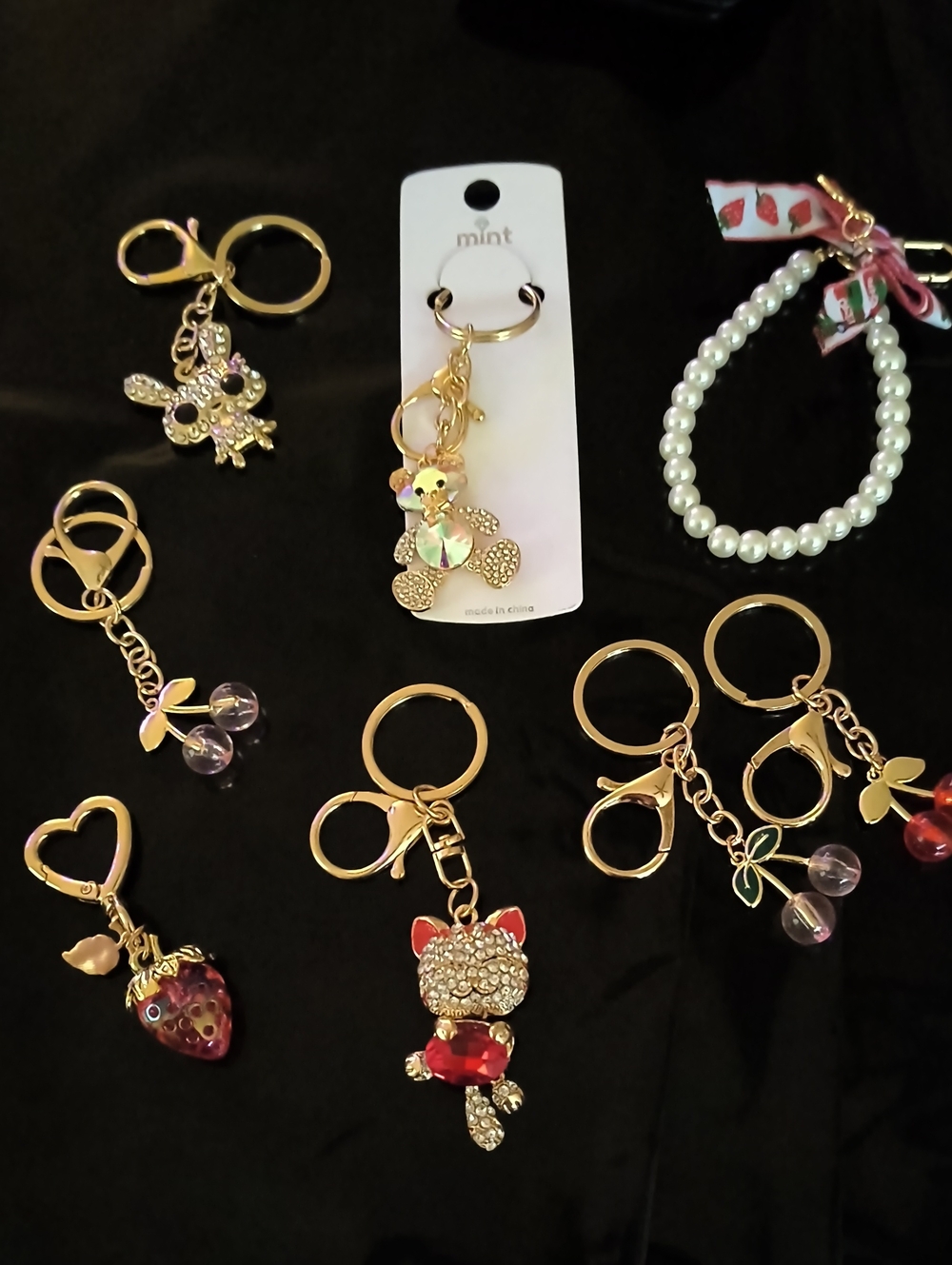 8 Piece Bag Charm Bundle NWOT